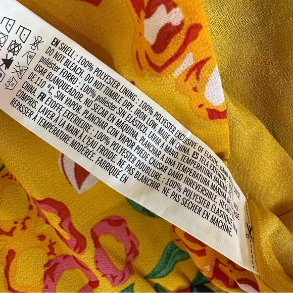 Endless Rose Multicolor Floral Long Sleeve Tie Back Ruffle Romper - Picture 5 of 8